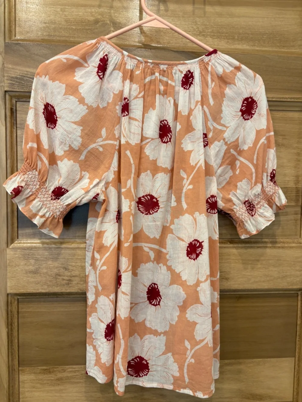 Madewell Floral Puff Sleeve Blouse